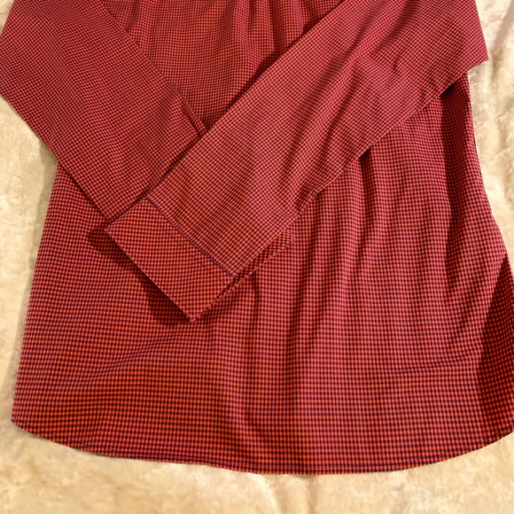 Hugo Boss Salmon/Navy Checkerboard Oxford - Picture 5 of 5